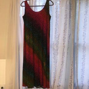 vibrant breezy maxi dress